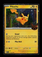 Carte Pokemon Pikachu 018/091 Holo Rare Trucco o Scambio BOOster 2024
