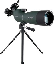 SVBONY SV28 Spotting Scopes with Tripod, Angled 25-75x70mm Spotter Scope...