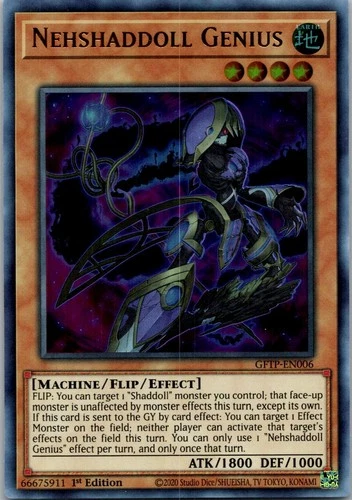 Yugioh Nehshaddoll Genius GFTP-EN006 1st Edition Ultra Rare NM