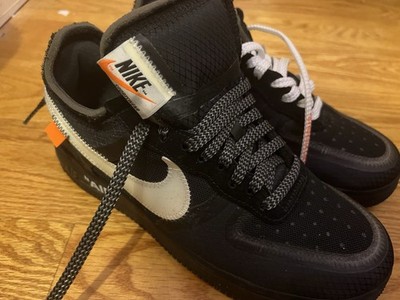 Off-white x Nike Air Force 1 Low (Black/White Size 7.5 Men's)
