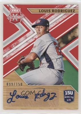 2019 Panini Elite Extra Edition Red 99/150 Louis Rodriguez #15U-LR Auto n1u