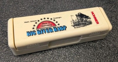HOHNER Big River Harp Harmonica 590 C Made In Germany With Case VGUC 