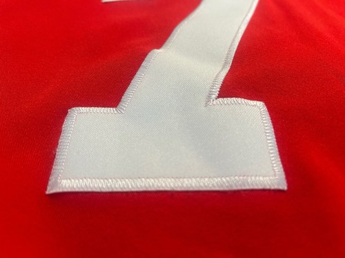 Nike On Field NFL Jersey Mens 49ers #7 Kaepernick SIZE 44 LARGE RED Super Bowl - Picture 9 of 12