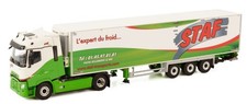 ,WSI, RENAULT T High 4x2 con remolque refrigerado de 3 ejes STAF, 1/50, WSI01...