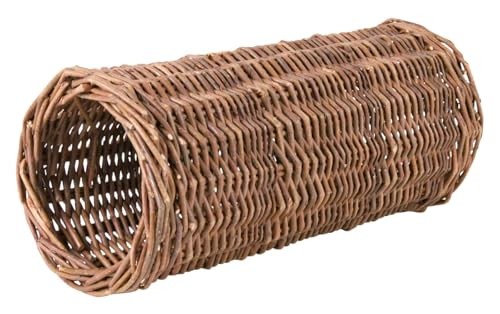 Tunnel en osier Trixie pour cochons d'Inde en bois naturel tressé