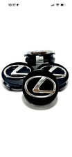 Lexus Set Of 4 Black 62 Mm2.44in Wheel Center Caps