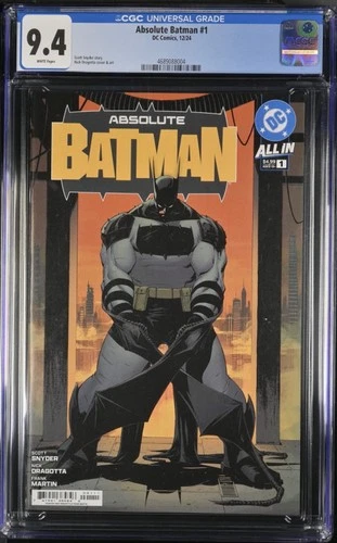 Absolute Batman #1 - CGC Graded 9.4 - First Print - Cover A - Nick Dragotta