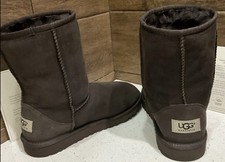 UGG Women's Classic Mini II Bootie Ankle Boots Dark Chocolate Brown - New Size 4