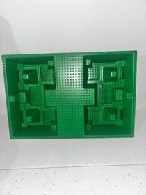 Lego Green Castle Baseplate Raised 32x48 Corner Pits Rock Path 10176 Chip Corner