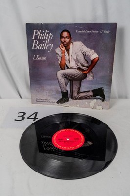 Philip Bailey I Know 12'' Single 1983 Columbia 44-04027 Extended Dance Version VG