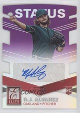 2015 Panini Elite Signatures Status Purple Die-Cut 33/99 RJ Alvarez #10 Auto 0c6