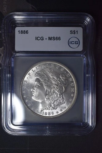 1886 Morgan Silver Dollar MS66 ICG