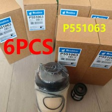 6Pcs P551063 Fuel Filter Kit For Donaldson DETROIT DIESEL BENZ 4700903151