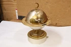 Vintage Brass Globe Cigarette Holder/Dispenser Mid Century/ Music box Zodiac