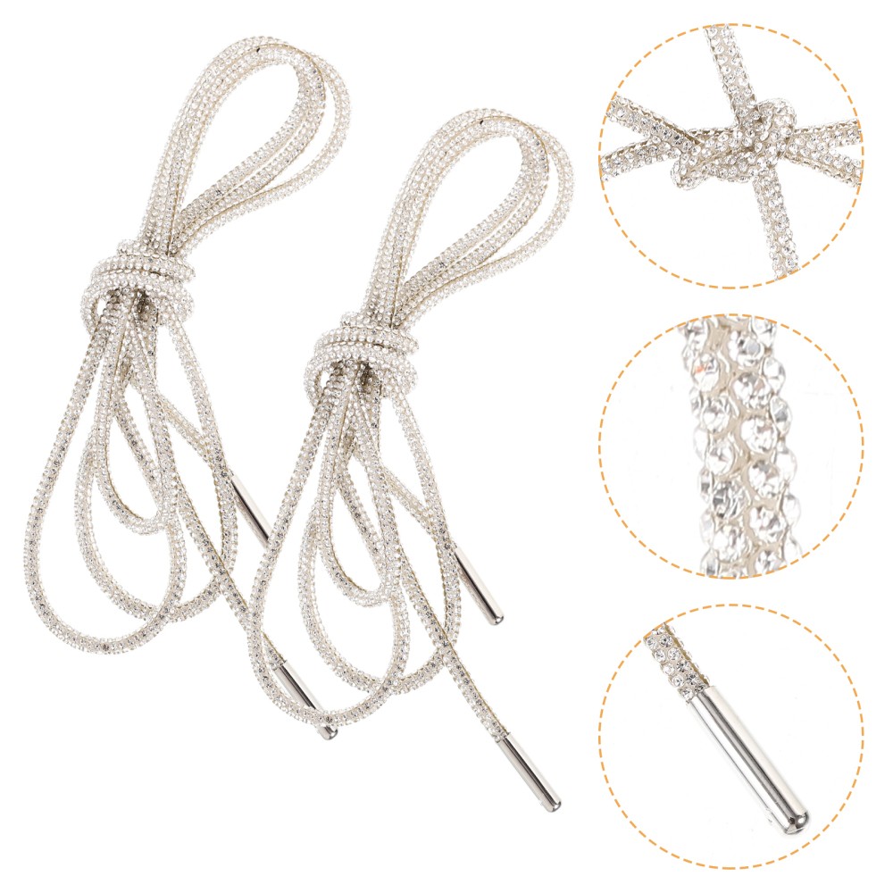 APL Lacci Moda Cristallo Bambino Uomo per Sneakers Strass Bling