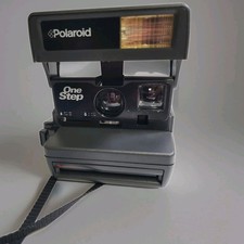 Polaroid OneStep 600 Instant Film Camera Black Vintage Tested Working