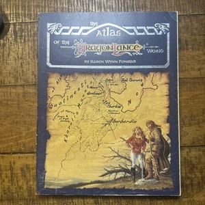 Atlas of the Dragonlance World TSR AD&D Karen Wynn Fonstad Dungeons Dragons