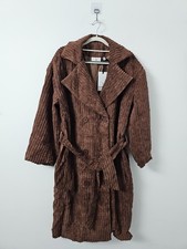 Daisy Street Coat Womens UK10 Brown Corduroy ...