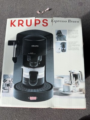 KRUPS Espresso Bravo 4 Cup Espresso Cappuccino Latte Maker Model 871 Black