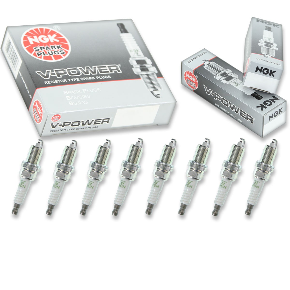 8 pc NGK 6987 ZFR6F-11G V-Power Spark Plugs for SPZFR6F11G RC12MCC4 79015 gu