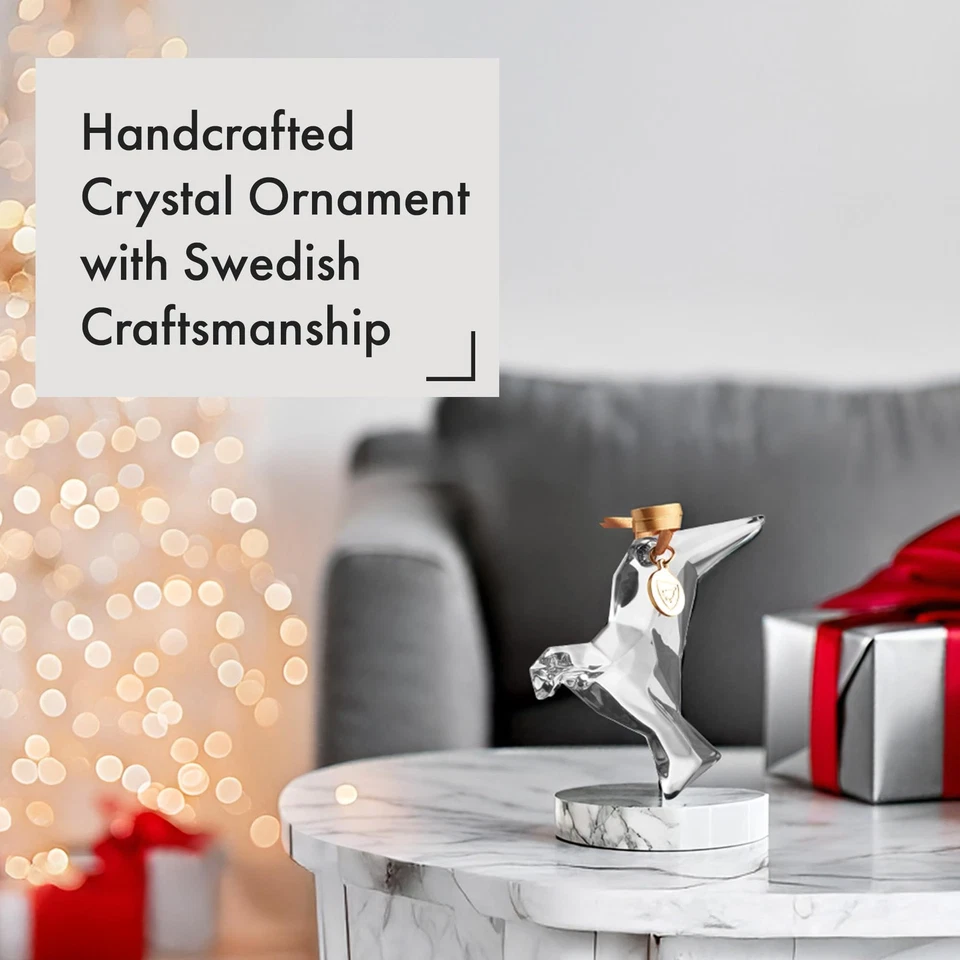 Adorno Paloma Homenaje - Edición 40 Aniversario Cristal Transparente Adorno Navidad... Foto 4 de 4