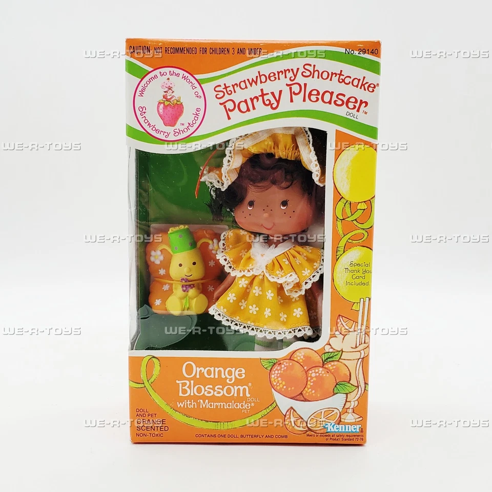 Muñeca Strawberry Shortcake Party Pleaser Orange Blossom 5" 1980 Kenner No. 29140 Foto 2 de 4