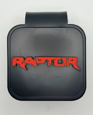 Raptor Ford F-150 Ranger Trailer Hitch Cover Plug Red Accent