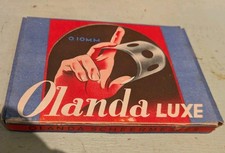 Vintage Antik Verpackung 100 Rasierklingen Olanda Luxe Neu in OVP
