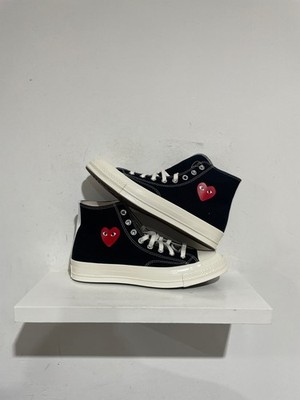 CONVERSE CHUCK TAYLOR ALL STAR 70 COMME DES GARCONS PLAY SINGLE HEART SIZE 10
