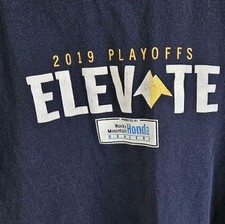 Denver Nuggets 2019 Elevate Playoffs T-shirt Size XL Blue