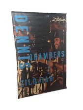 2x RARE Zildjian Dennis Chambers 60x40” Vinyl Music Store Display Banner