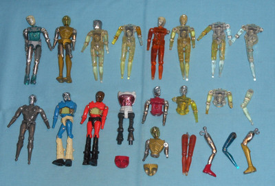 vintage Mego MICRONAUTS BROKEN BODY PARTS LOT Time Traveler Space Glider Pharoid