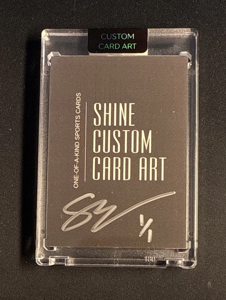 TJ Watt Prizm Gold Refractor Steelers Patch Jersey 1/1 Card Art Created By SHINE - Image 2 of 2