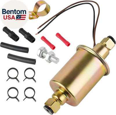 12V Universal Electric Fuel Pump 5-9 PSI 30GPH Gasoline and Diesel Fuel Transfer