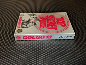 Golgo 13: Top Secret Episode - Nintendo NES Game Cartridge Box and Instructions