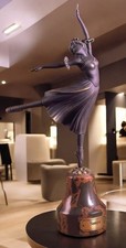 Bronze Figure Ballet by Soher, 918 Made in Spain