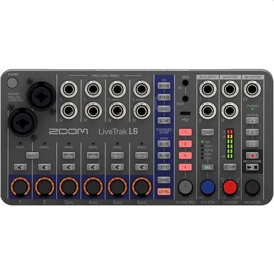 ZOOM LIVETRAK L6 Live & Podcast Digital Mixer / Recorder