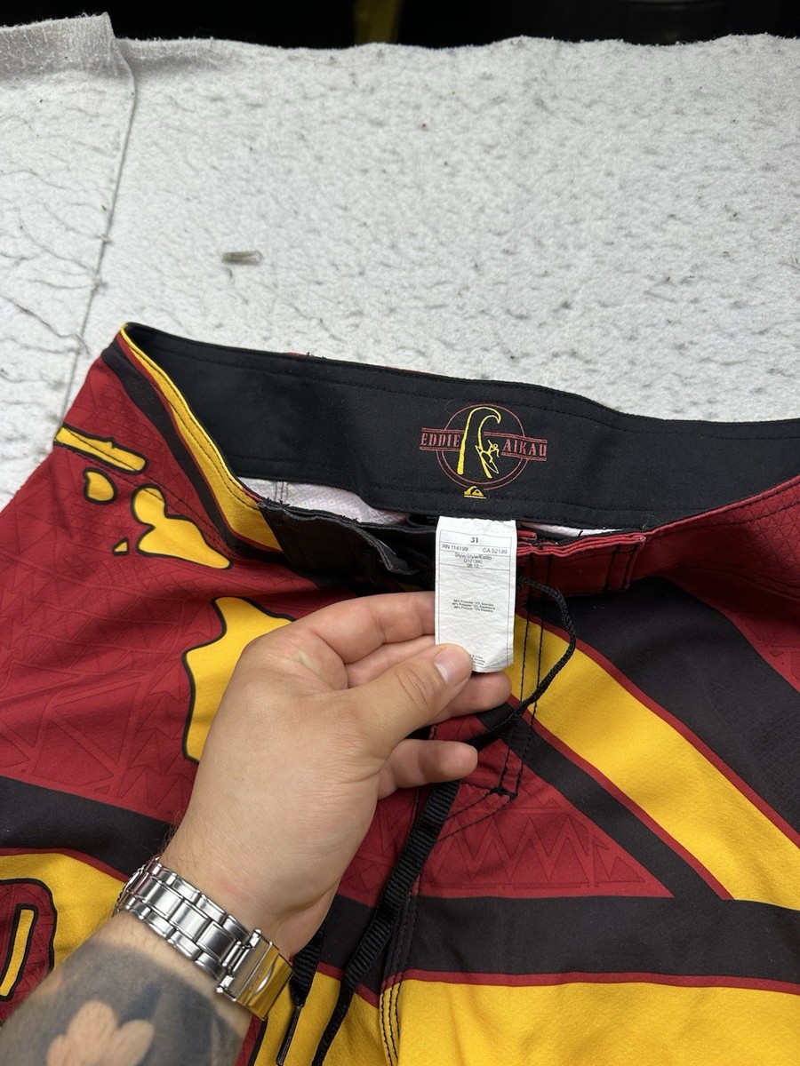 Vintage Men's Quicksilver Eddie Aikau Board Shorts Surf Sz 31 Y2K