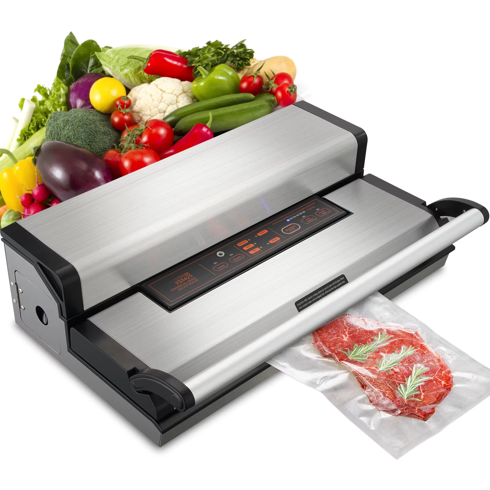 Commercial Automatic Vacuum Sealer Food Packaging Machine w/ Roll Storage Cutter
Opens in a new wind