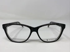 ADRIENNE VITTADINI AV84S Black Crystal 52-14-135 Full Rim Eyeglasses Frame JA72