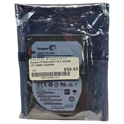 Seagate Laptop Thin HDD ST500LM021 500GB 2.5'' SATA III Laptop Hard Drive