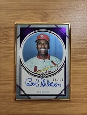 Bob Gibson 2023 Topps Transcendent Gold Framed Auto Blue 6/10 Cardinals