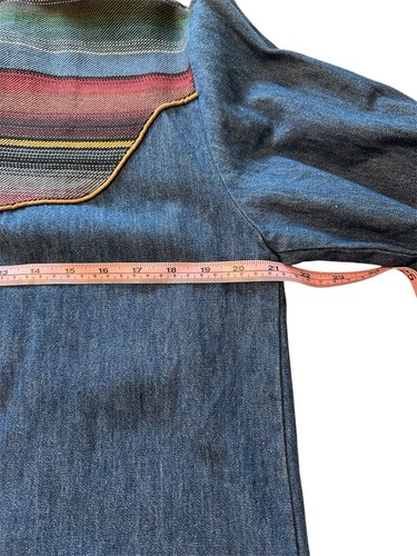 Chemise rodéo vintage Sharon Young denim empiècement sud-ouest femme taille 6 cowgirl - Photo 17/18