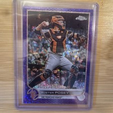 Topps Chrome Purple Speckle Refractor #95 Buster Posey San Francisco Giants /299
