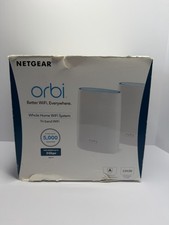 Netgear Orbi AC3000 Trri-Band Wireless Router - White, Pack of 2 RBK50-100NAS 