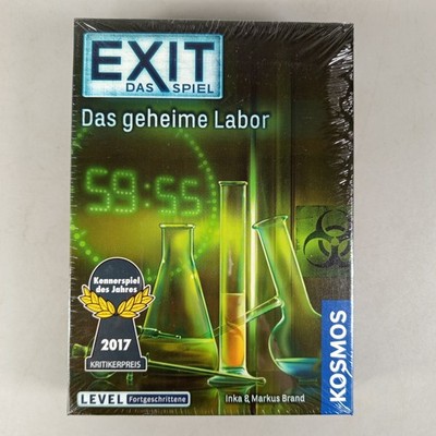 KOSMOS EXIT geheime Labor 692742 Spiel, Neu, ab 10 11 12 Jahre |   geprüft 