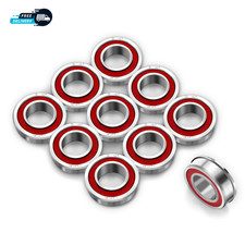 10 Pcs Flanged Ball Bearings ID 3/4" X OD 1-3/8 Applicable for Lawn Mower