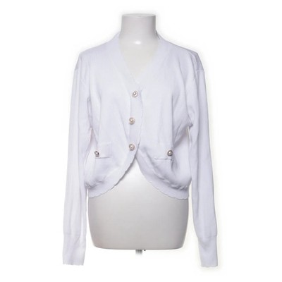 Enjyam, Strickjacke, Damen, Größe: XXL, Weiß, Polyamid/Viskose #Hbu