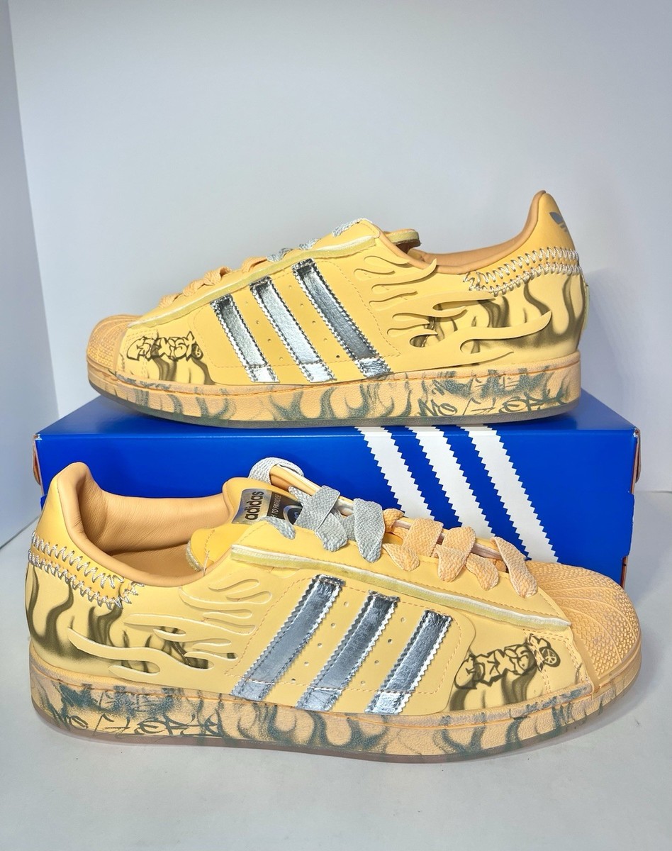 Adidas Superstar x Hellstar Hazy Orange Silver Size 12 Mens LA1501