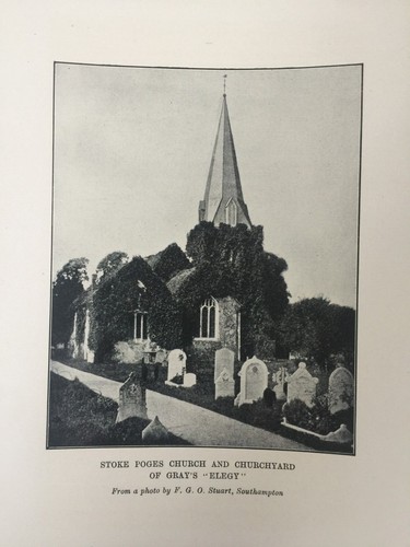 Antique Print – Stoke Poges Church – Gray’s Elegy – C1910 – Vintage Scene - Picture 2 of 3